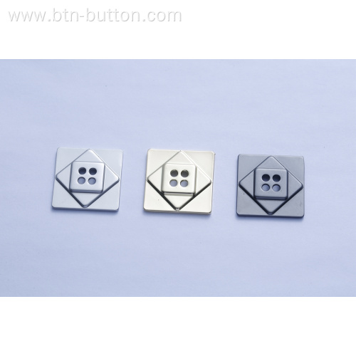 Custom metal alloy buttons for coats